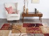 ELG5430 5x7 5 x 7 Medium Red, Gray-Blue, and Beige Area Rug - Elegance-2