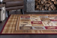 NTR65105x8 5 x 7 Medium Tan, Brown, and Blue Area Rug - Nature-6