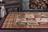 NTR6510 8x11 8 x 10 Large Tan, Brown, and Blue Area Rug - Nature-6