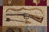 NTR6510 8x11 8 x 10 Large Tan, Brown, and Blue Area Rug - Nature-8