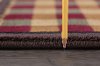 NTR6548 3x8 Tan, Green, and Red 7 Foot Runner Rug - Nature-3