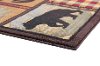 NTR6548 3x8 Tan, Green, and Red 7 Foot Runner Rug - Nature-4