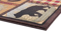 NTR65483x8 Tan, Green, and Red 7 Foot Runner Rug - Nature-4