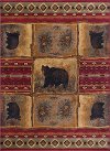 NTR65708x11 8 x 10 Large Brown, Red, and Green Area Rug - Nature