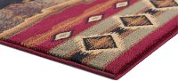 NTR65708x11 8 x 10 Large Brown, Red, and Green Area Rug - Nature-4