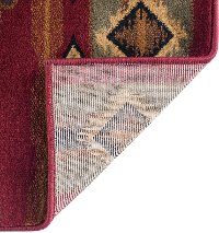 NTR65708x11 8 x 10 Large Brown, Red, and Green Area Rug - Nature-5