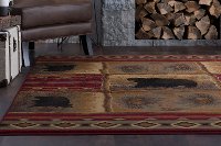NTR65708x11 8 x 10 Large Brown, Red, and Green Area Rug - Nature-6