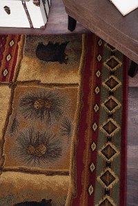 NTR65708x11 8 x 10 Large Brown, Red, and Green Area Rug - Nature-7