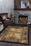 NTR6582 8x11 8 x 10 Large Beige, Blue, and Red Area Rug - Nature-2