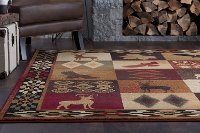 NTR65908x11 8 x 10 Large Red, Brown, and Tan Area Rug - Nature-6