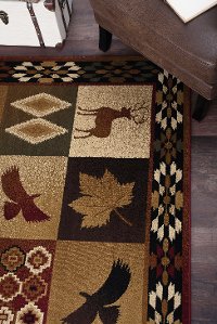 NTR65908x11 8 x 10 Large Red, Brown, and Tan Area Rug - Nature-7