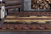 NTR65955x8 5 x 7 Medium Red, Brown, and Beige Area Rug - Nature-6