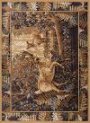 NTR66805x8 5 x 7 Medium Brown and Beige Area Rug - Nature