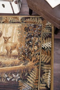 NTR66805x8 5 x 7 Medium Brown and Beige Area Rug - Nature-7