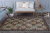 CPR1005 5x8 5 x 7 Medium Aqua Blue, Brown & Green Area Rug - Capri-2