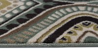 CPR10085x8 5 x 7 Medium Aqua Blue, Brown, and Gold Area Rug - Capri-4