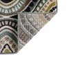 CPR1008 5x8 5 x 7 Medium Aqua Blue, Brown, and Gold Area Rug - Capri-5