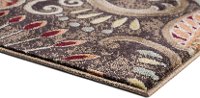CPR10108x10 8 x 10 Large Floral Mocha Brown, Red, and Gold Area Rug - Capri-3