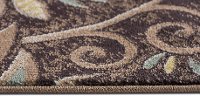 CPR10108x10 8 x 10 Large Floral Mocha Brown, Red, and Gold Area Rug - Capri-4