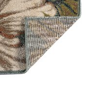 CPR10125x8 5 x 7 Medium Ivory, Aqua Blue, and Gold Area Rug - Capri-5