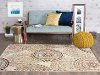 DCO1011 5x8 5 x 7 Medium Ivory, Teal Blue, and Red Area Rug - Deco-2