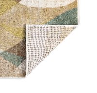 DCO10128x10 8 x 10 Large Ivory, Teal Blue, and Green Area Rug - Deco-5