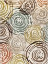 DCO10168x10 8 x 10 Large Brown, Ivory, and Green Area Rug - Deco