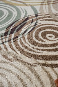 DCO10168x10 8 x 10 Large Brown, Ivory, and Green Area Rug - Deco-7