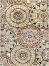 DCO10188x10 8 x 10 Large Brown, Ivory, and Green Area Rug - Deco