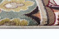 DCO10188x10 8 x 10 Large Brown, Ivory, and Green Area Rug - Deco-3