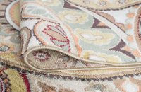 DCO10188x10 8 x 10 Large Brown, Ivory, and Green Area Rug - Deco-6