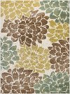 DCO10208x10 8 x 10 Large Teal Blue, Ivory, and Green Area Rug - Deco