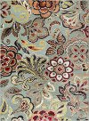 DCO10238x10 8 x 10 Large Teal Blue, Ivory, and Red Area Rug - Deco