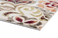 DCO10258x10 8 x 10 Large Teal Blue, Ivory, and Red Area Rug - Deco-4