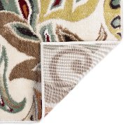 DCO10258x10 8 x 10 Large Teal Blue, Ivory, and Red Area Rug - Deco-5