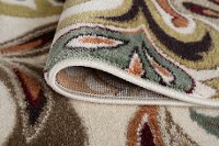 DCO10258x10 8 x 10 Large Teal Blue, Ivory, and Red Area Rug - Deco-6