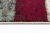 DCO1027 5x8 5 x 7 Medium Teal Blue, Taupe, and Red Area Rug - Deco-3