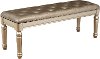 Clearance Traditional Champagne Storage Bench - Diva