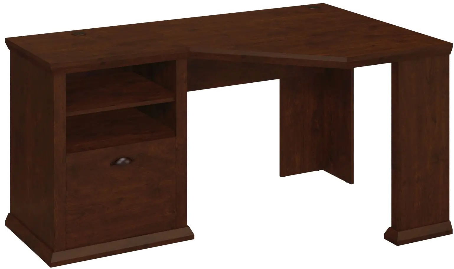 WC40315-03 Cherry Corner Desk (60 Inch) - Yorktown -2