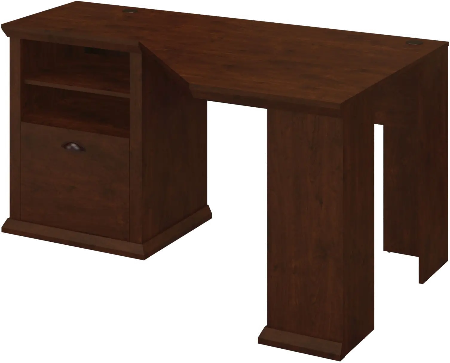 WC40315-03 Cherry Corner Desk (60 Inch) - Yorktown -4