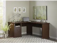 WC40330-03 Cherry L-Desk (60 Inch) - Yorktown