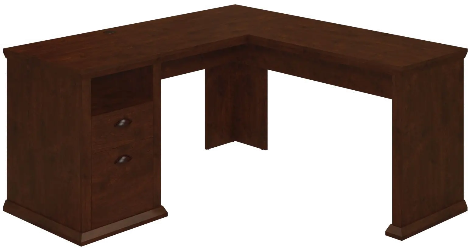 WC40330-03 Cherry L-Desk (60 Inch) - Yorktown -2