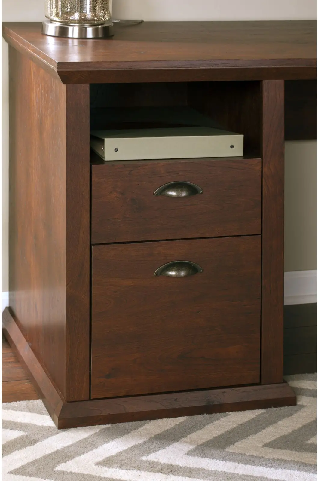 WC40330-03 Cherry L-Desk (60 Inch) - Yorktown -6