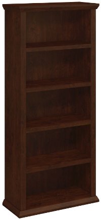 Cherry 5-Shelf Bookcase - Yorktown -2