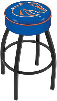 L8B125BoiseS Black 25 Inch Cushion Counter Stool - Boise State