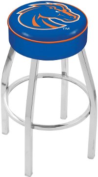 L8C125BoiseS Chrome 25 Inch Cushion Counter Stool - Boise State