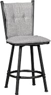 Black & Gray Metal 26 Inch Counter Stool - Arthur