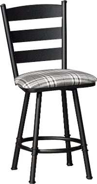 Louis Black 24 Inch Counter Stool