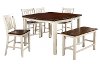 Clearance 6 Piece Counter Height Dining Room Set with Bench - Dover