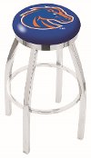 Chrome Swivel Counter Height Stool - Boise State
